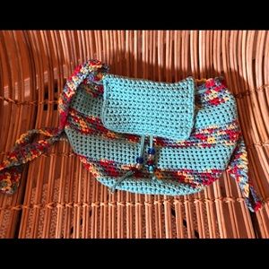 9”x 9” drawstring handmade backpack